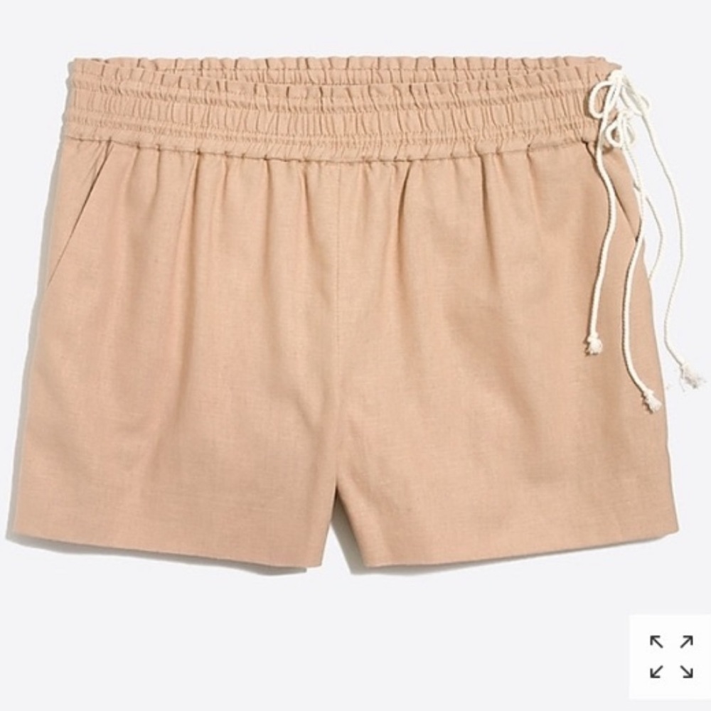 J.Crew 3 1/2” Pull-On Linen Shorts